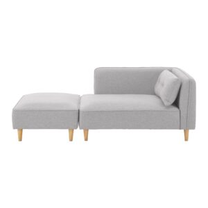 wohnli-moebel-suche-002097003602 Wohnli Möbelsuche - Sofa Fanny Hellgrau Leinenoptik mit Hocker