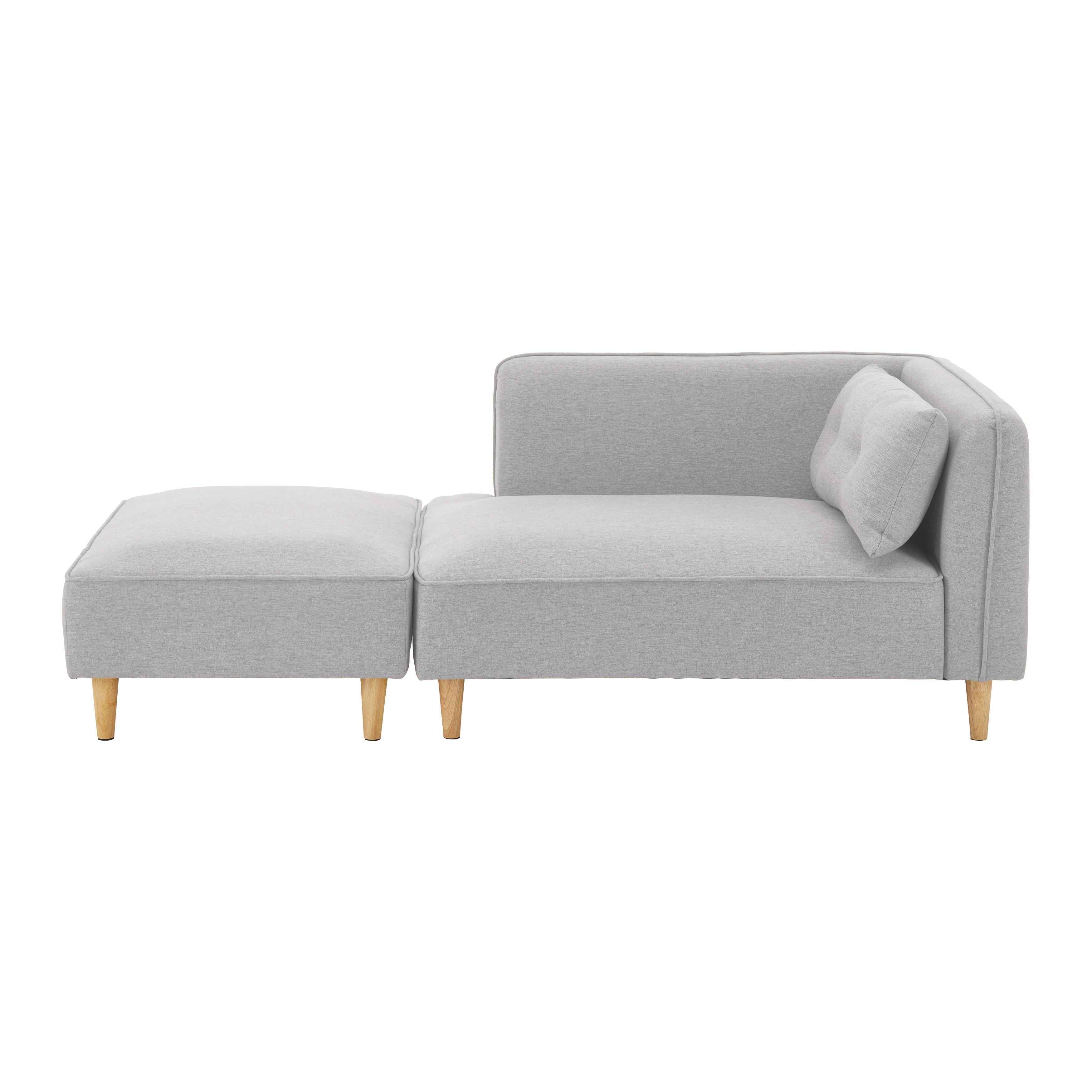 wohnli-moebel-suche-002097003602 Wohnli Möbelsuche - Sofa Fanny Hellgrau Leinenoptik mit Hocker