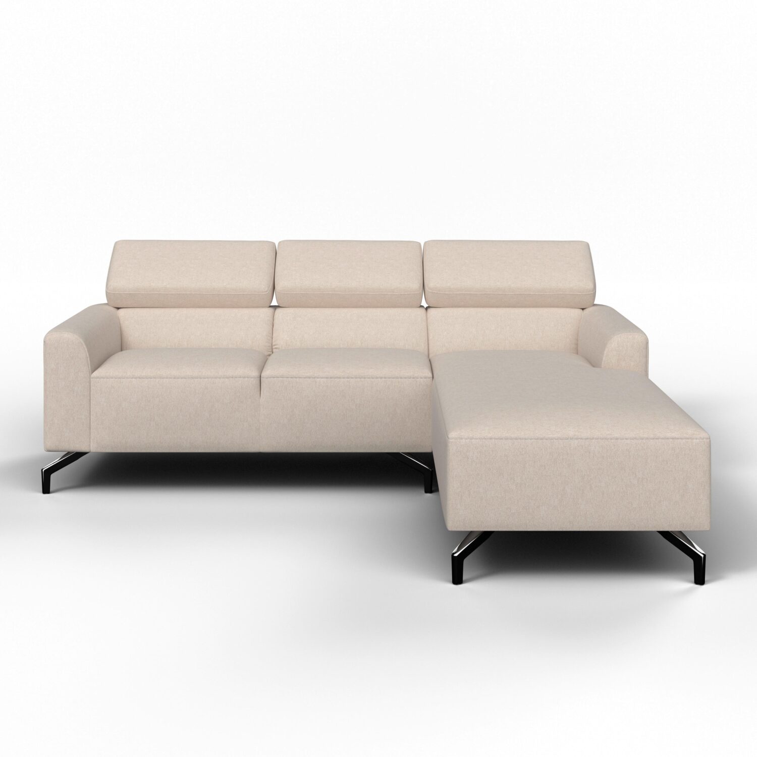 Wohnli Möbelsuche - Wohnlandschaft Fibu Beige Webstoff