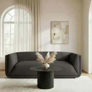 wohnli-moebel-suche-002097005703-1 Sofa Hevi Samt Dunkelgrau Holz, Textil Bessagi Home Möbel > Sofas & Couches > Sofas Grau
