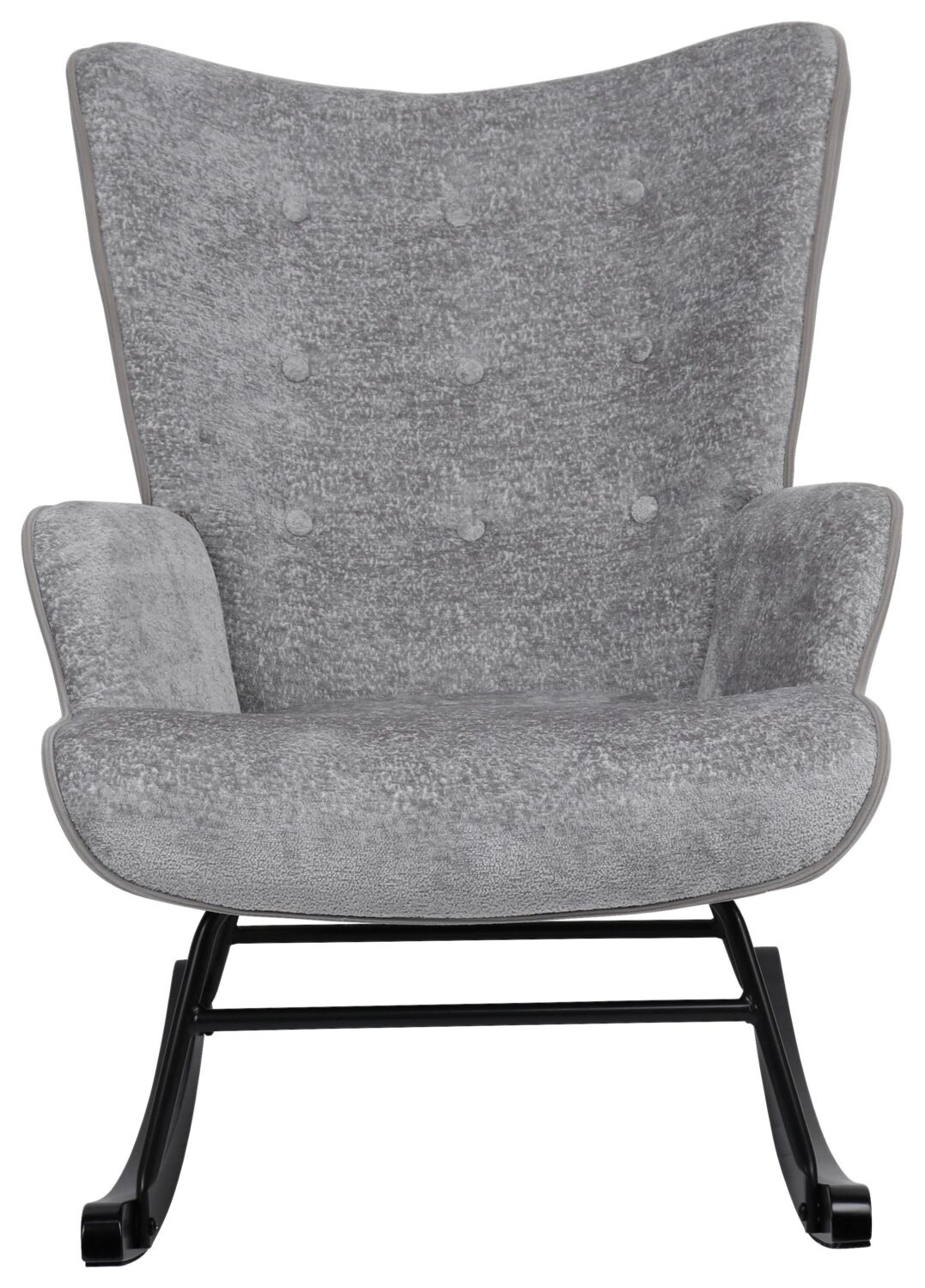 Wohnli Möbelsuche - Schaukelstuhl Rock Grau/Schwarz