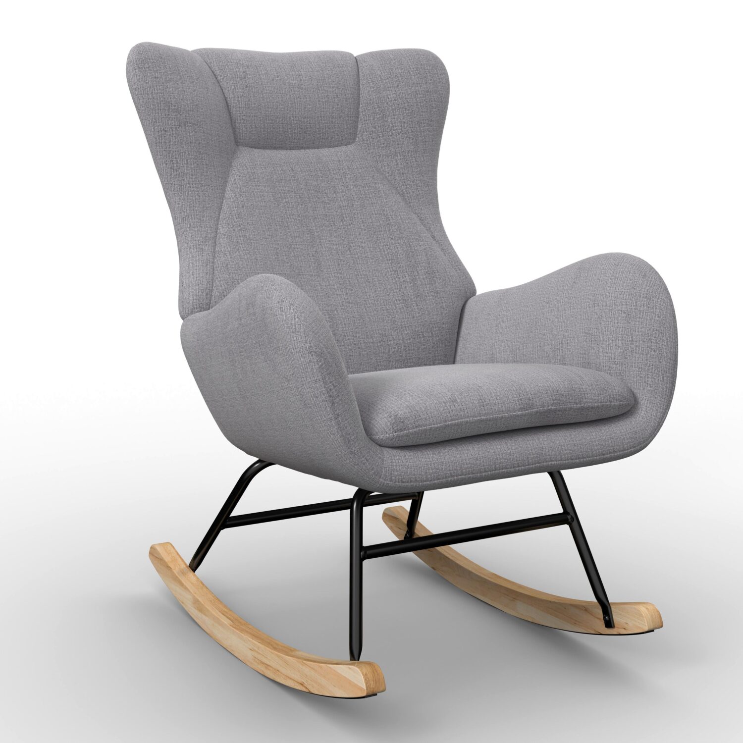 Wohnli Möbelsuche - Schaukelsessel Emilio Chenille Grau