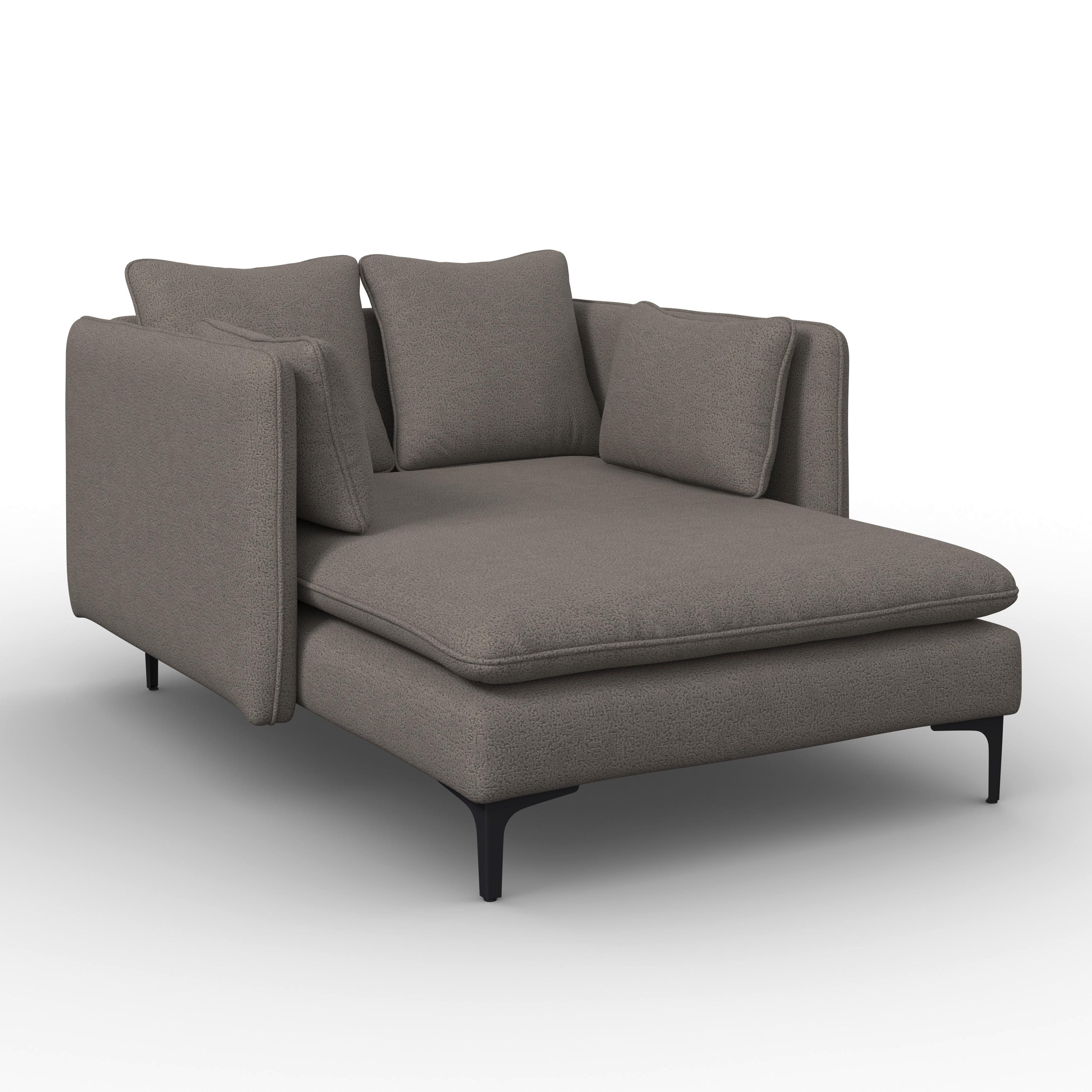 Wohnli Möbelsuche - Relaxliege Sandy Chenille Grau