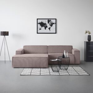 Wohnlandschaft Loft in Graubraun Textil Mömax Möbel > Sofas & Couches > Wohnlandschaften Grau