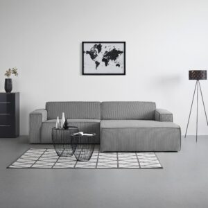 Wohnlandschaft Loft in Hellgrau Textil Mömax Möbel > Sofas & Couches > Wohnlandschaften Grau
