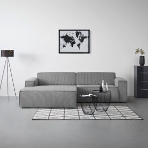 Wohnlandschaft Loft in Hellgrau Textil Mömax Möbel > Sofas & Couches > Wohnlandschaften Grau