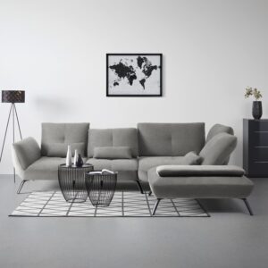 wohnli-moebel-suche-002139004147-1 Wohnlandschaft Trendy Grau Textil, Holzwerkstoff Premium Living Wohnzimmermöbel Grau