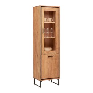 Wohnli Möbelsuche - Vitrine Shiva Schwarz/Akaziefarben