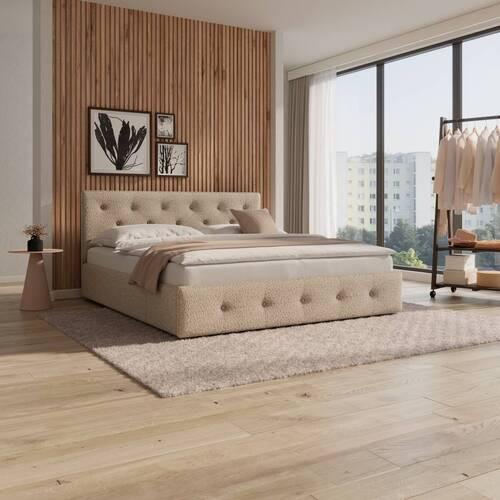 Wohnli Möbelsuche - Polsterbett Julie ca. 180x200 cm Beige