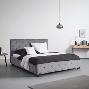 Wohnli Möbelsuche - Polsterbett Lina ca. 180x200 cm Grau
