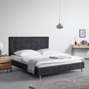 Wohnli Möbelsuche - Polsterbett Ronja ca. 180x200 cm Schwarz
