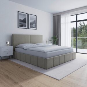 Wohnli Möbelsuche - Polsterbett Mila ca. 180x200 cm Taupe