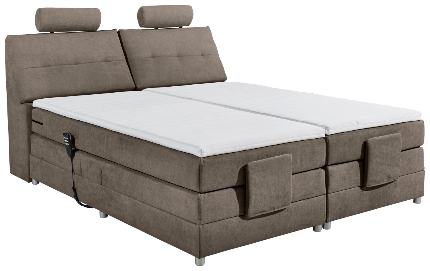 Wohnli Möbelsuche - Boxspringbett Palermo elektrisch 180x200cm Braun