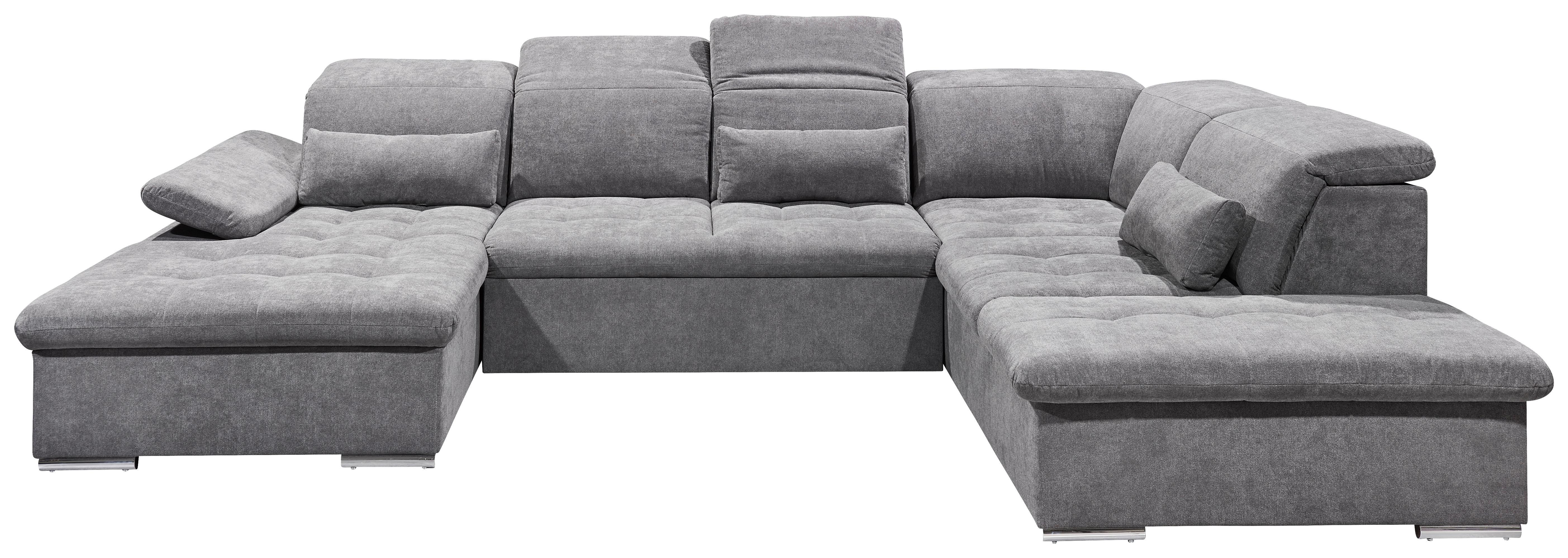 Wohnli Möbelsuche - Wohnlandschaft Wayne U inkl. Kissen Grau