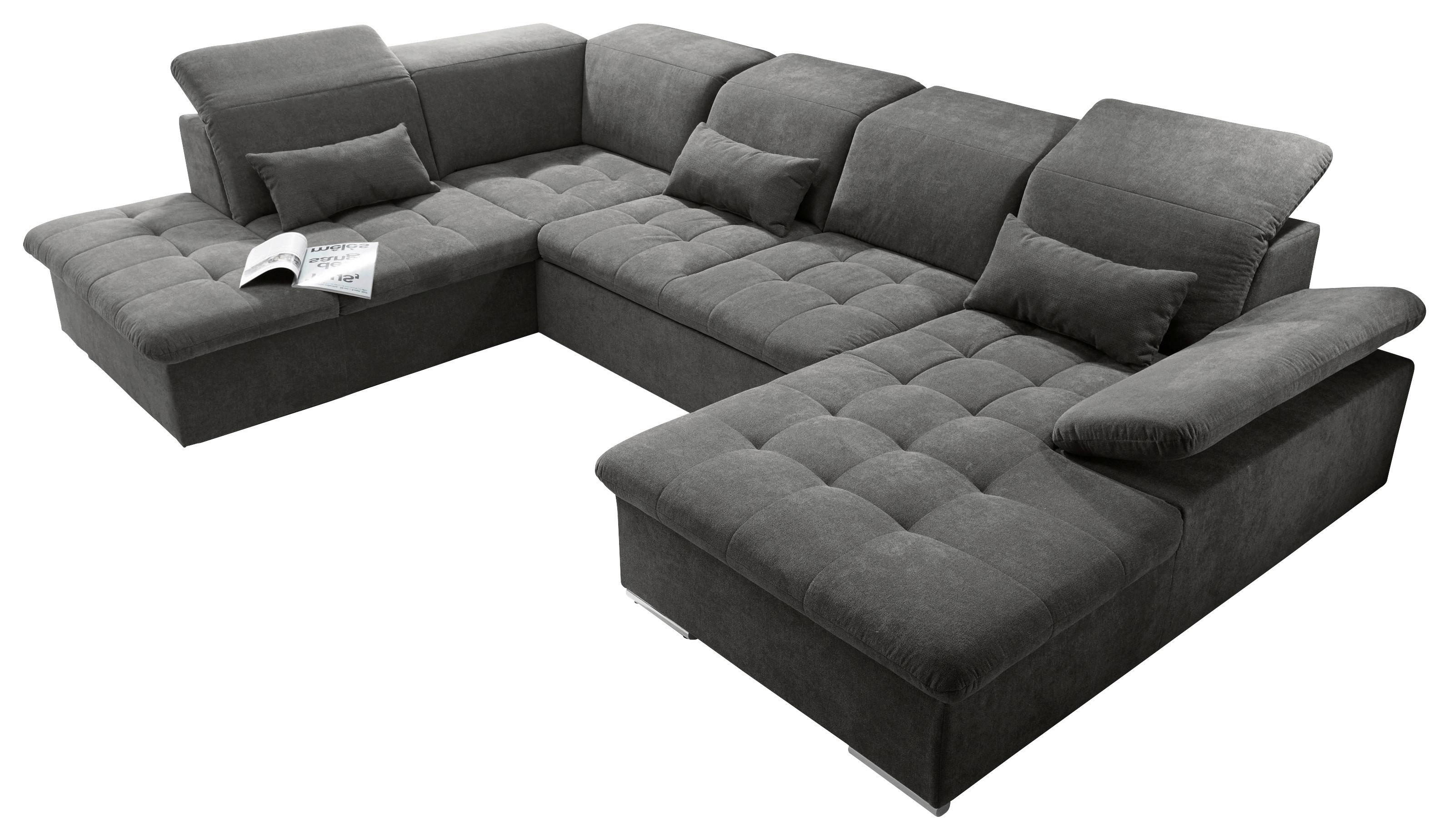 wohnli-moebel-suche-002220026712 Wohnli Möbelsuche - Wohnlandschaft Wayne U inkl. Kissen Dunkelgrau