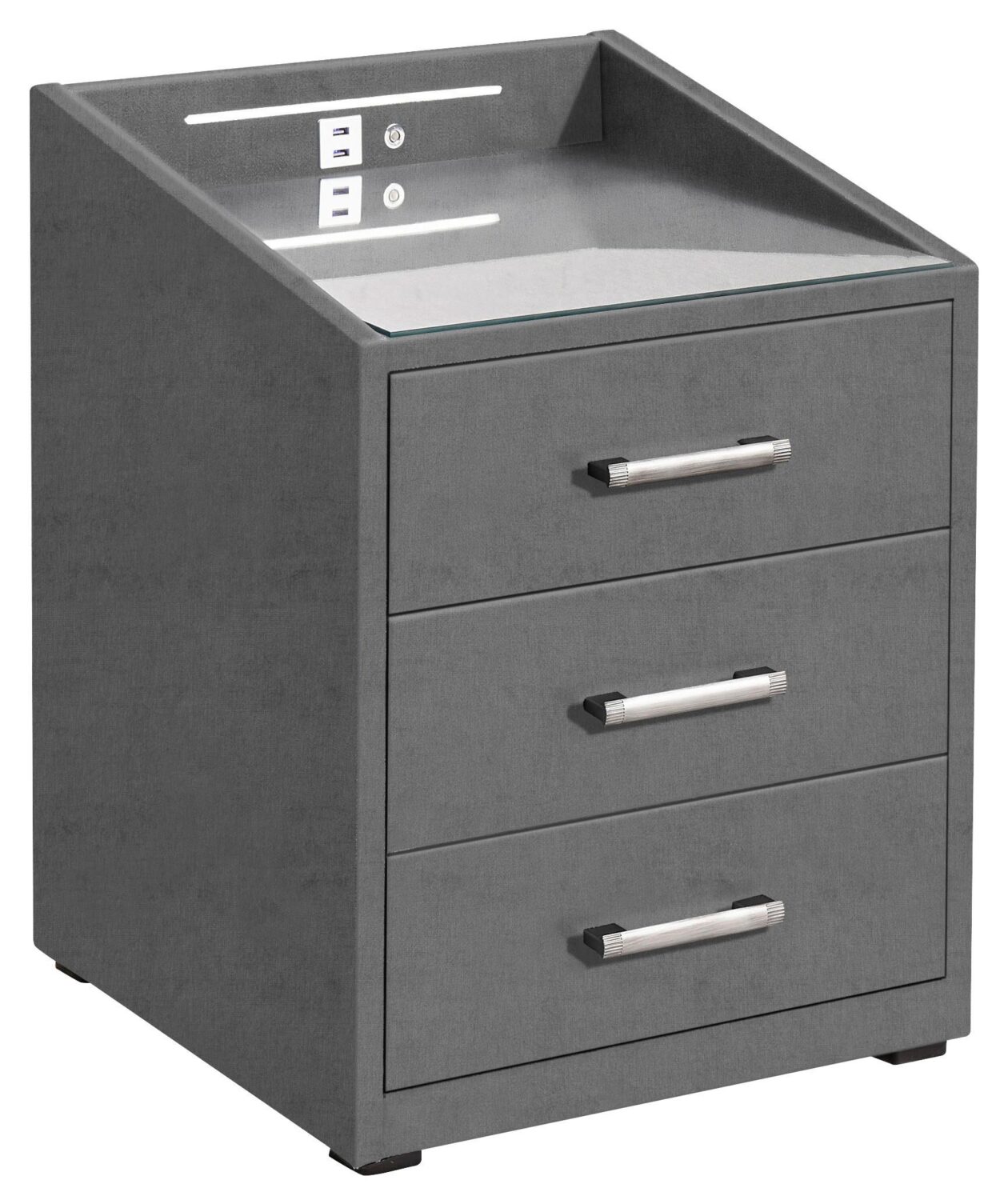 wohnli-moebel-suche-002220036501 Wohnli Möbelsuche - Nachtkästchen in Anthrazit 'Moon'