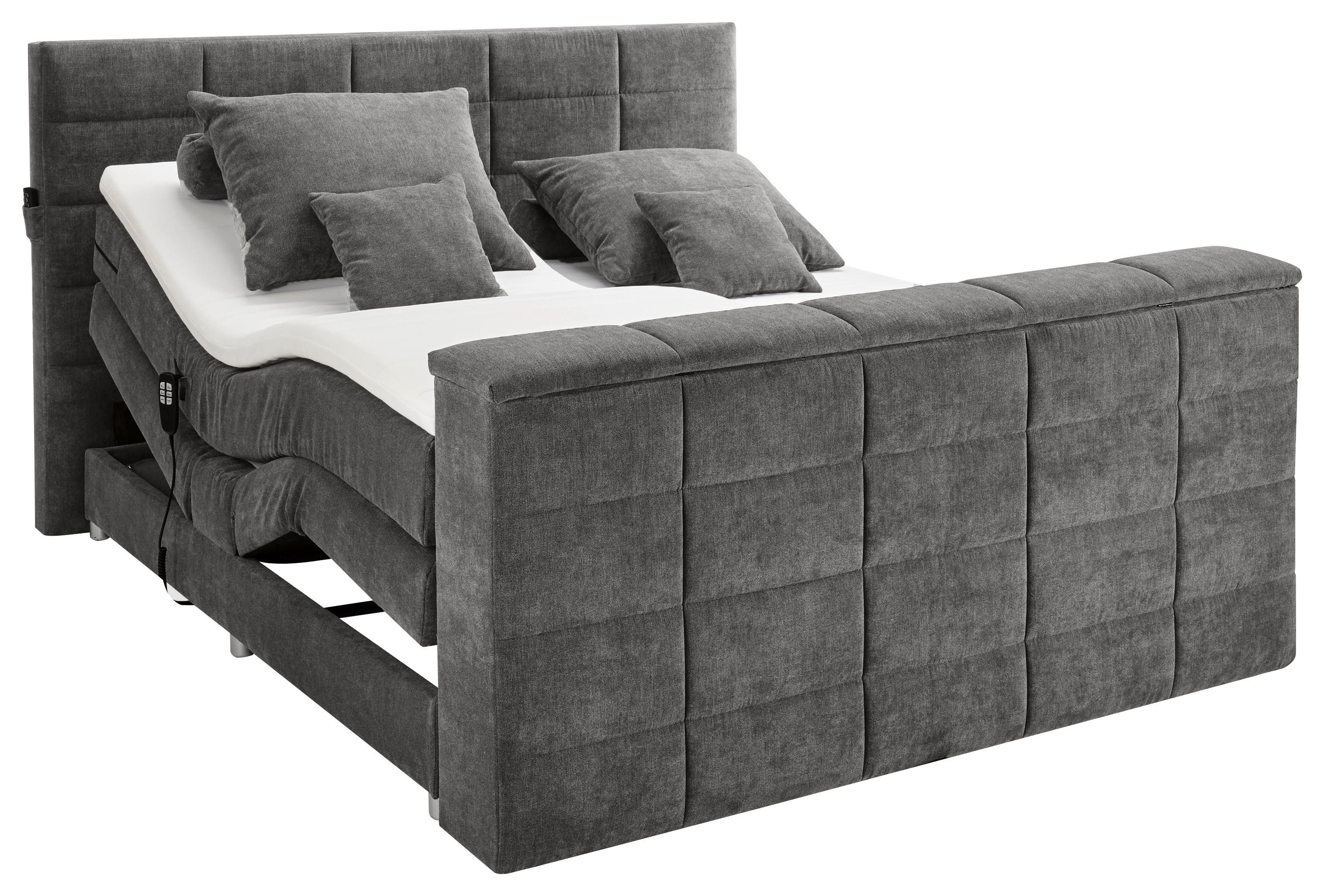 wohnli-moebel-suche-002220044907 Wohnli Möbelsuche - Boxspringbett Denver Grau ca. 180x200 cm mit Topper