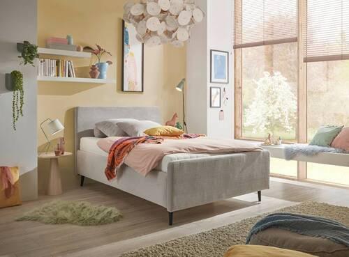 wohnli-moebel-suche-002220052706-1 Polsterbett Peach ca. 140x200 cm Dunkelgrau Textil, Holzwerkstoff MID.YOU Möbel > Betten > Polsterbetten Grau