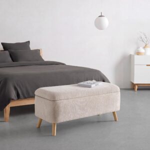 Sitzbank Jenson Beige Holz, Textil Mömax Möbel > Bänke > Sitzbänke Beige