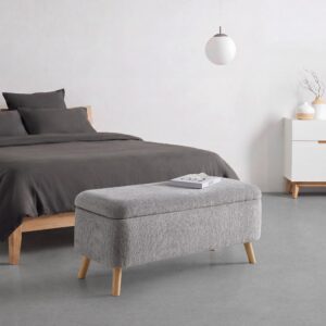 Sitzbank Jenson Grau Holz, Textil Mömax Möbel > Bänke > Sitzbänke Grau
