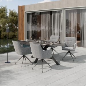 Wohnli Möbelsuche - Gartentisch Bari Anthrazit ca. 200x100x75cm