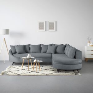 Ecksofa Axel Grau Textil Mömax Möbel > Sofas & Couches > Wohnlandschaften > Ecksofas > XXL Ecksofas Grau