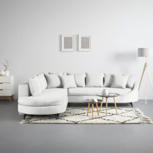 Ecksofa Axel Creme Textil Mömax Möbel > Sofas & Couches > Wohnlandschaften > Ecksofas > XXL Ecksofas Weiß