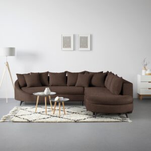 Ecksofa Axel Braun Textil Mömax Möbel > Sofas & Couches > Wohnlandschaften > Ecksofas > XXL Ecksofas Braun