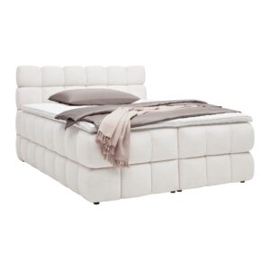 wohnli-moebel-suche-002300018202-1 Boxspringbett Bubble Box Creme ca. 160x200cm Holz, Metall, Textil Premium Living Möbel > Betten > Boxspringbetten Weiß