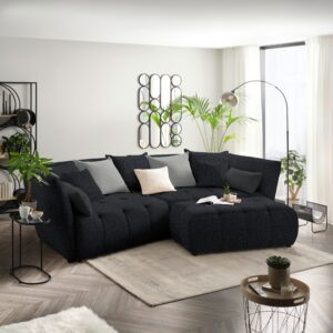Boxspringsofa Sofi Dunkelgrau Textil Premium Living Möbel > Sofas & Couches > Sofas Grau
