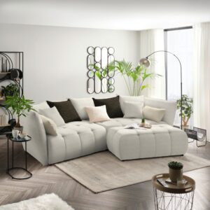 Boxspringsofa Sofi Beige Textil Premium Living Wohnzimmermöbel Beige