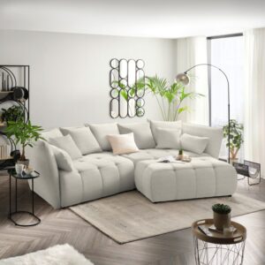 Boxspringsofa Sofi Beige Textil Premium Living Wohnzimmermöbel Beige