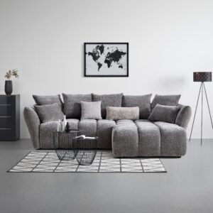Ecksofa Cammellio Grau Textil Mömax Möbel > Sofas & Couches > Wohnlandschaften > Ecksofas > XXL Ecksofas Grau