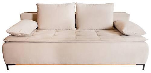 Schlafsofa in Beige Textil Zandiara Wohnzimmermöbel Beige