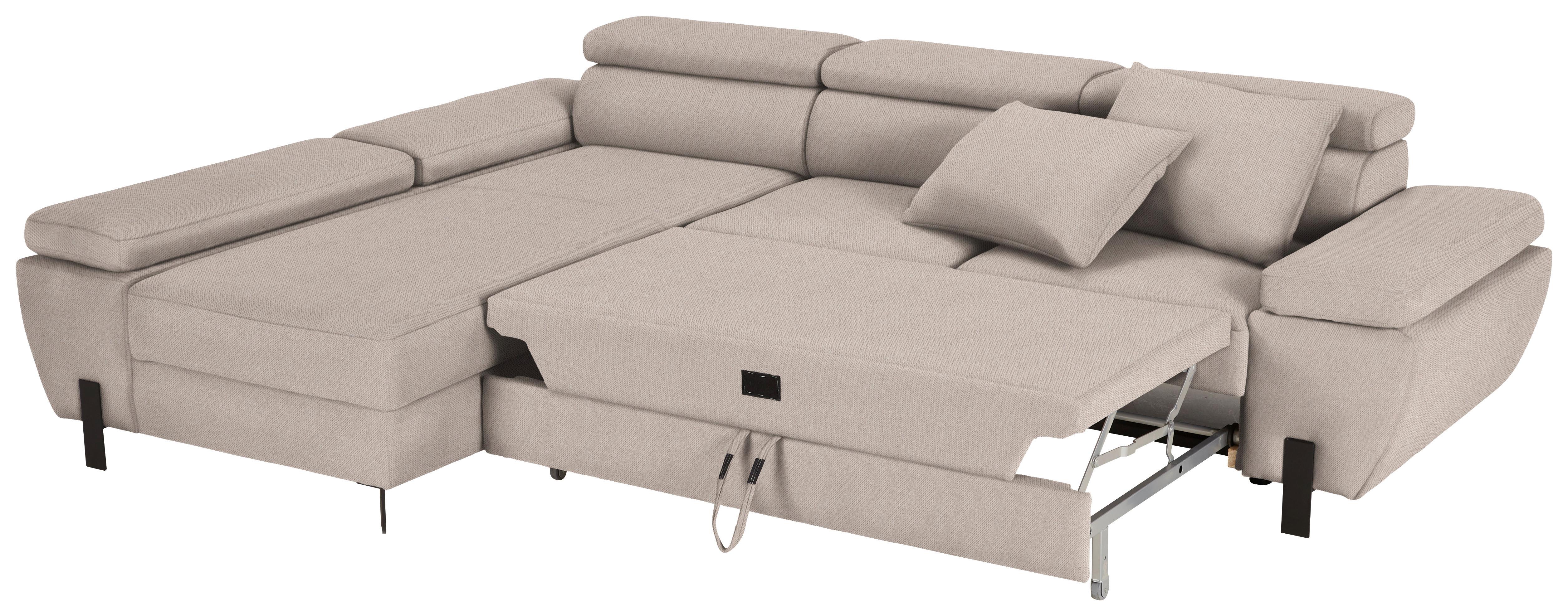 Wohnlandschaft in Beige Textil Mömax Möbel > Sofas & Couches > Wohnlandschaften > Ecksofas > Eckschlafsofas Beige