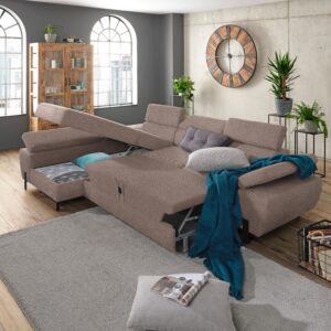 wohnli-moebel-suche-002307011019-1 Ecksofa Molina Mini Taupe Textil Mömax Möbel > Sofas & Couches > Wohnlandschaften > Ecksofas > Eckschlafsofas Taupe