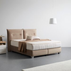 wohnli-moebel-suche-002307015602-1 Boxspringbett Fog in Beige ca. 160x200cm Holz, Textil Premium Living Möbel > Betten > Boxspringbetten Beige