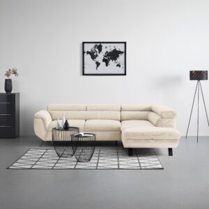 Ecksofa Raven Beige Textil Mömax Möbel > Sofas & Couches > Wohnlandschaften > Ecksofas > Eckschlafsofas Beige