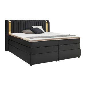 Wohnli Möbelsuche - Boxspringbett Minola Gold Schwarz ca. 180x200cm