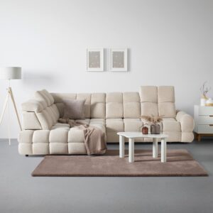 wohnli-moebel-suche-002307035602-1 Ecksofa Tollo L Beige Holz, Textil, Holzwerkstoff Premium Living Möbel > Sofas & Couches > Wohnlandschaften > Ecksofas > XXL Ecksofas Beige