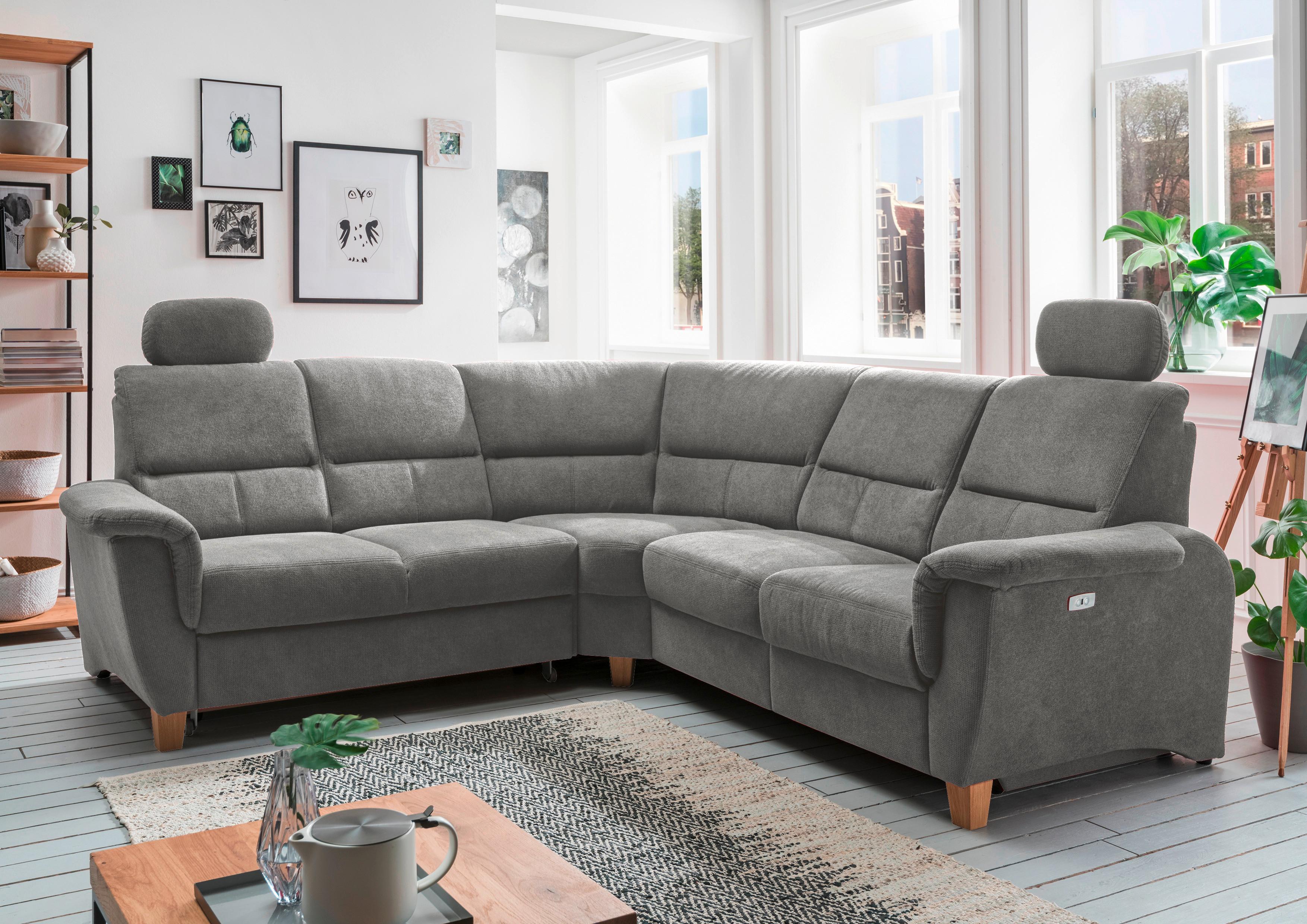Ecksofa Parole Dunkelgrau Struktur Textil Livetastic Möbel > Sofas & Couches > Wohnlandschaften > Ecksofas > XXL Ecksofas Grau