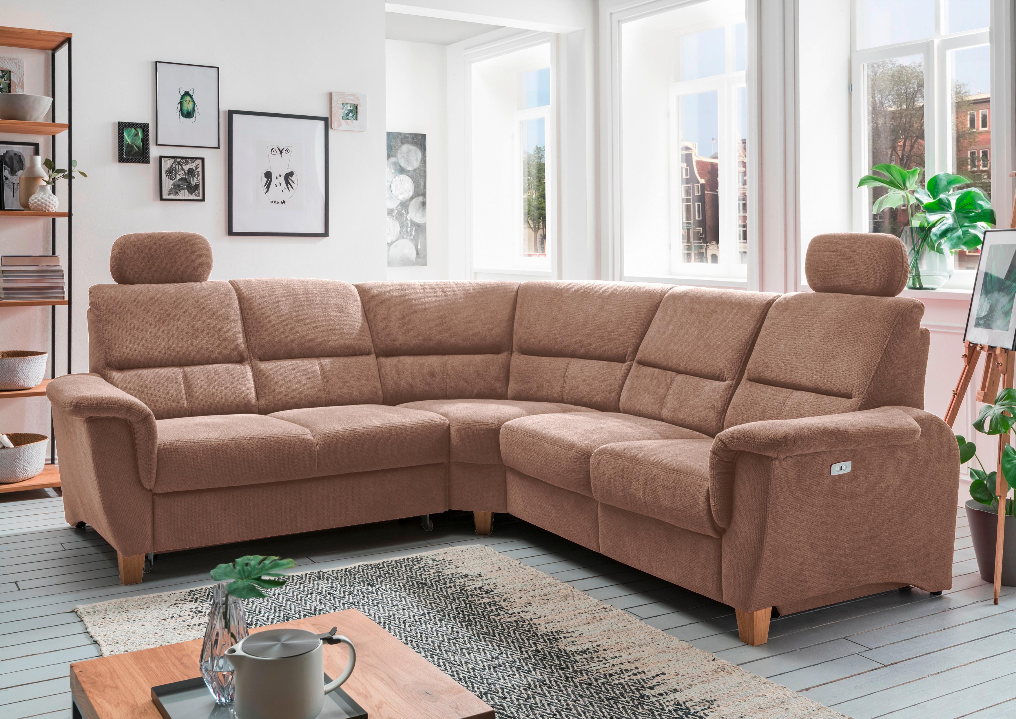 Ecksofa Parole Hellbraun Struktur Textil Livetastic Möbel > Sofas & Couches > Wohnlandschaften > Ecksofas > XXL Ecksofas Braun