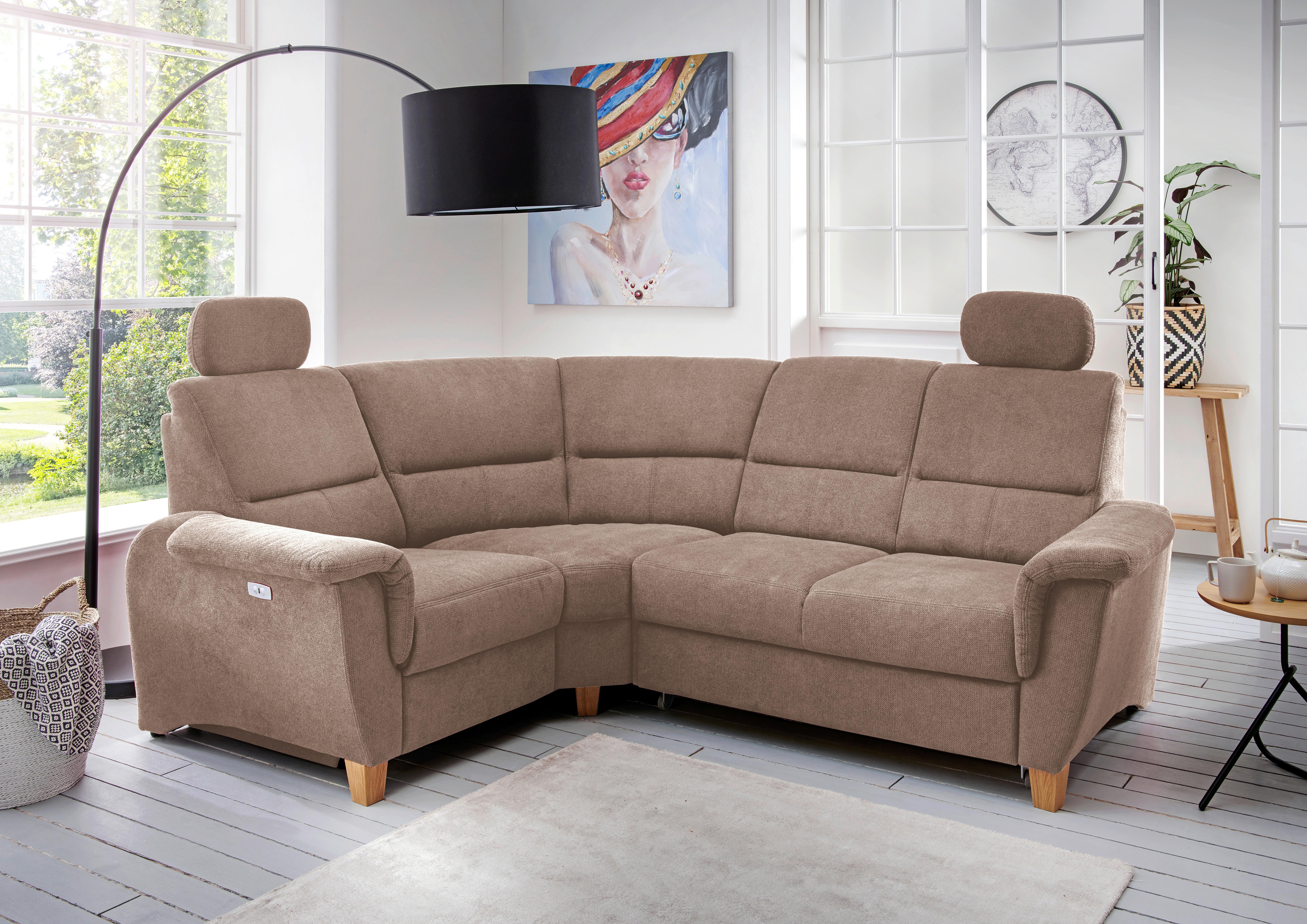 Wohnlandschaft Parole Hellbraun Struktur Textil Livetastic Möbel > Sofas & Couches > Wohnlandschaften > Ecksofas > XXL Ecksofas Braun