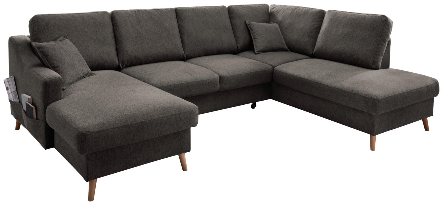 Wohnli Möbelsuche - Wohnlandschaft Valentina Braun Struktur