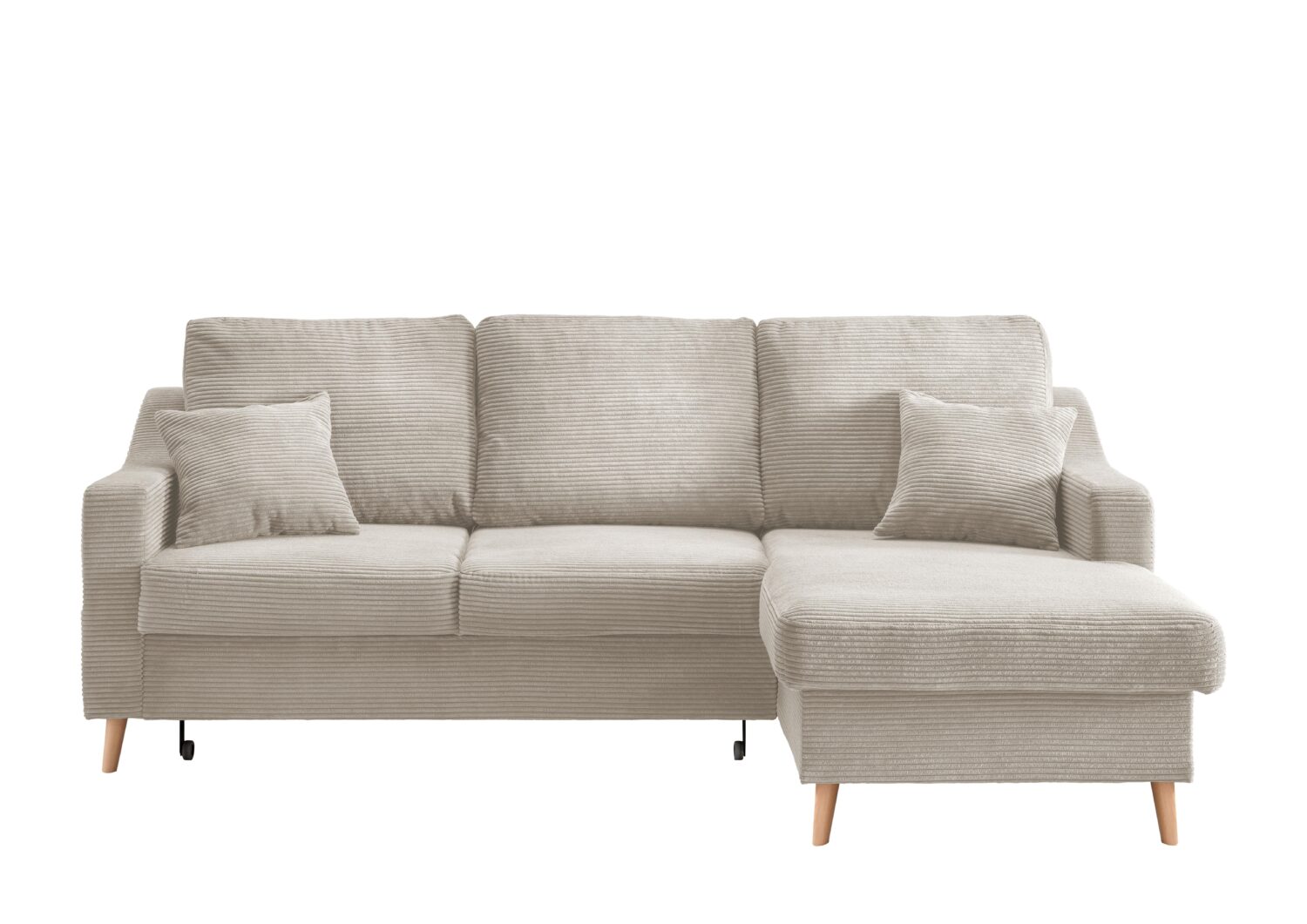 wohnli-moebel-suche-002310004963 Wohnli Möbelsuche - Ecksofa Valentina Cord ca. 228x150 cm Beige