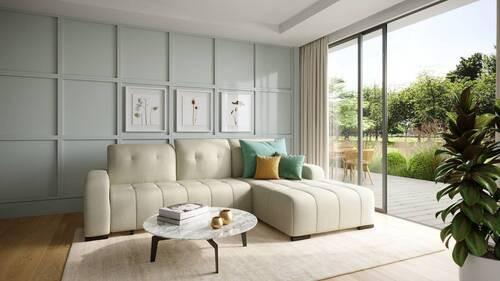 Wohnlandschaft Vicari Beige Mikrofaser Textil Livetastic Möbel > Sofas & Couches > Wohnlandschaften > Ecksofas > XXL Ecksofas Beige