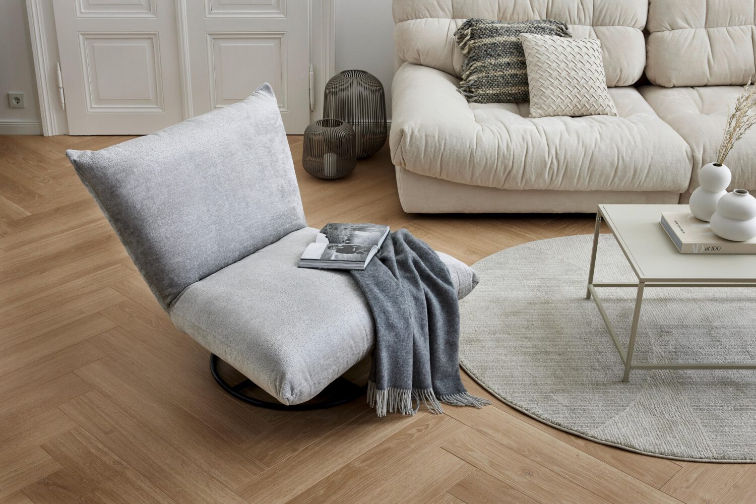 Relaxsessel Cremona Grau Textil Livetastic Wohnzimmermöbel Grau