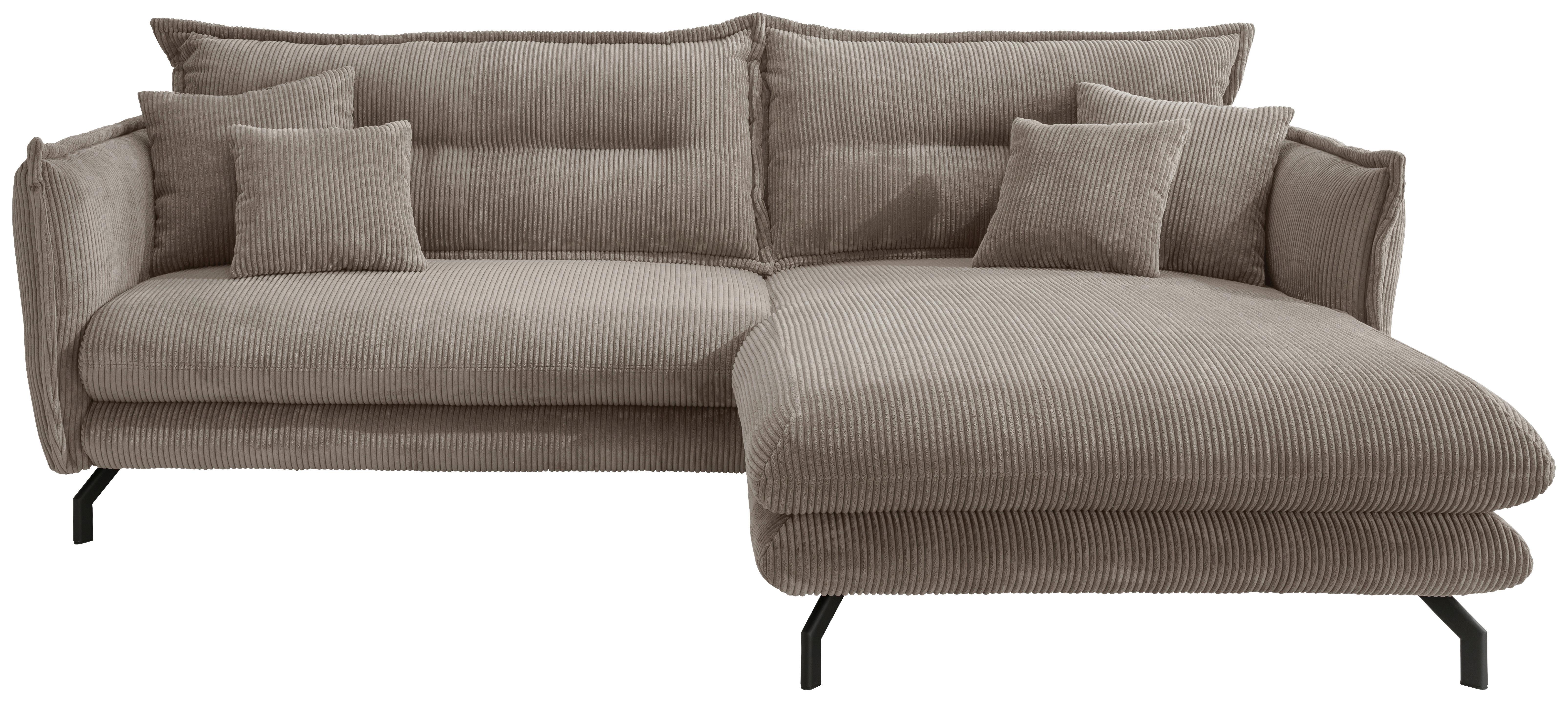 Wohnli Möbelsuche - Wohnlandschaft Lava Graubraun Cord