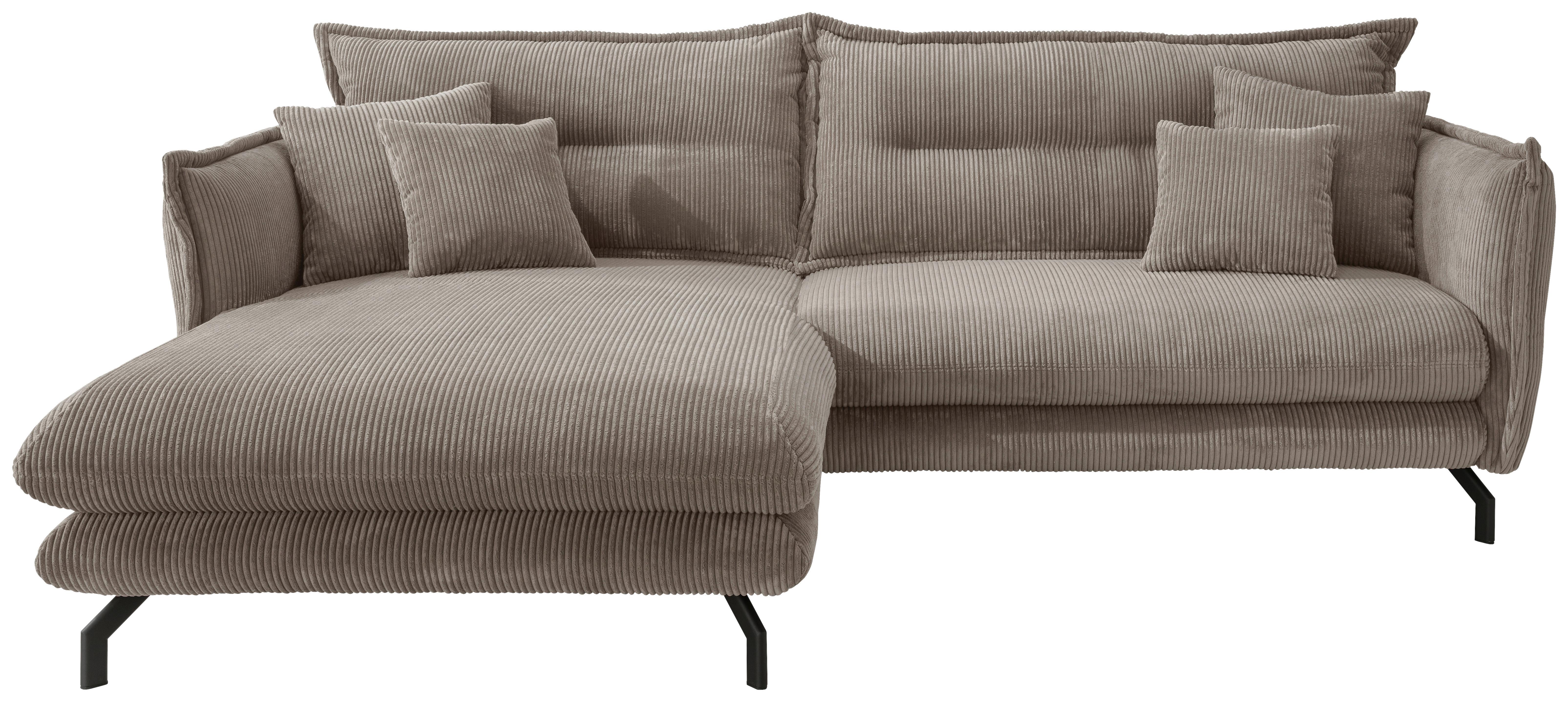 Wohnli Möbelsuche - Wohnlandschaft Lava Graubraun Cord