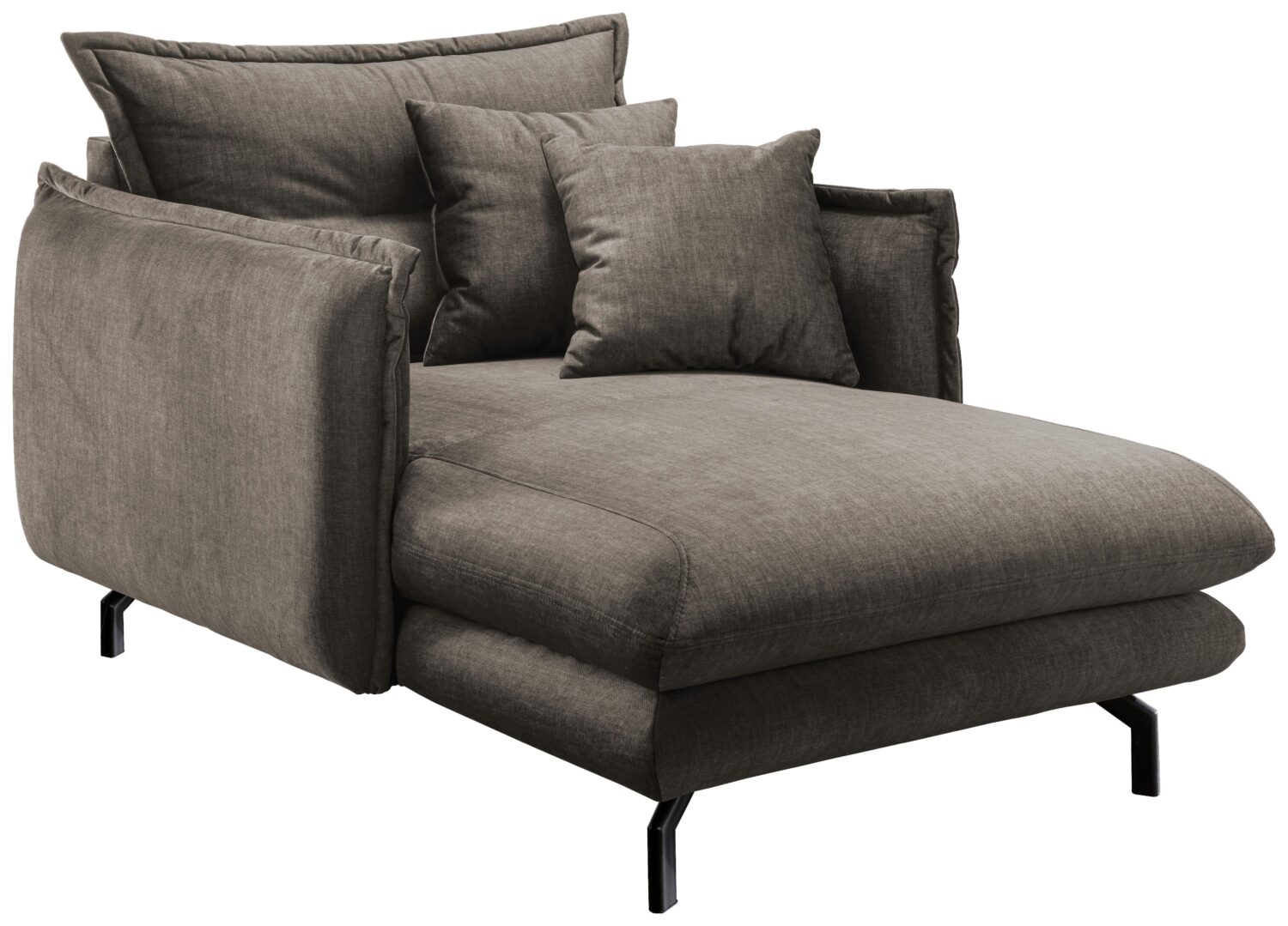 Wohnli Möbelsuche - Relaxsessel Lava Braun Velours